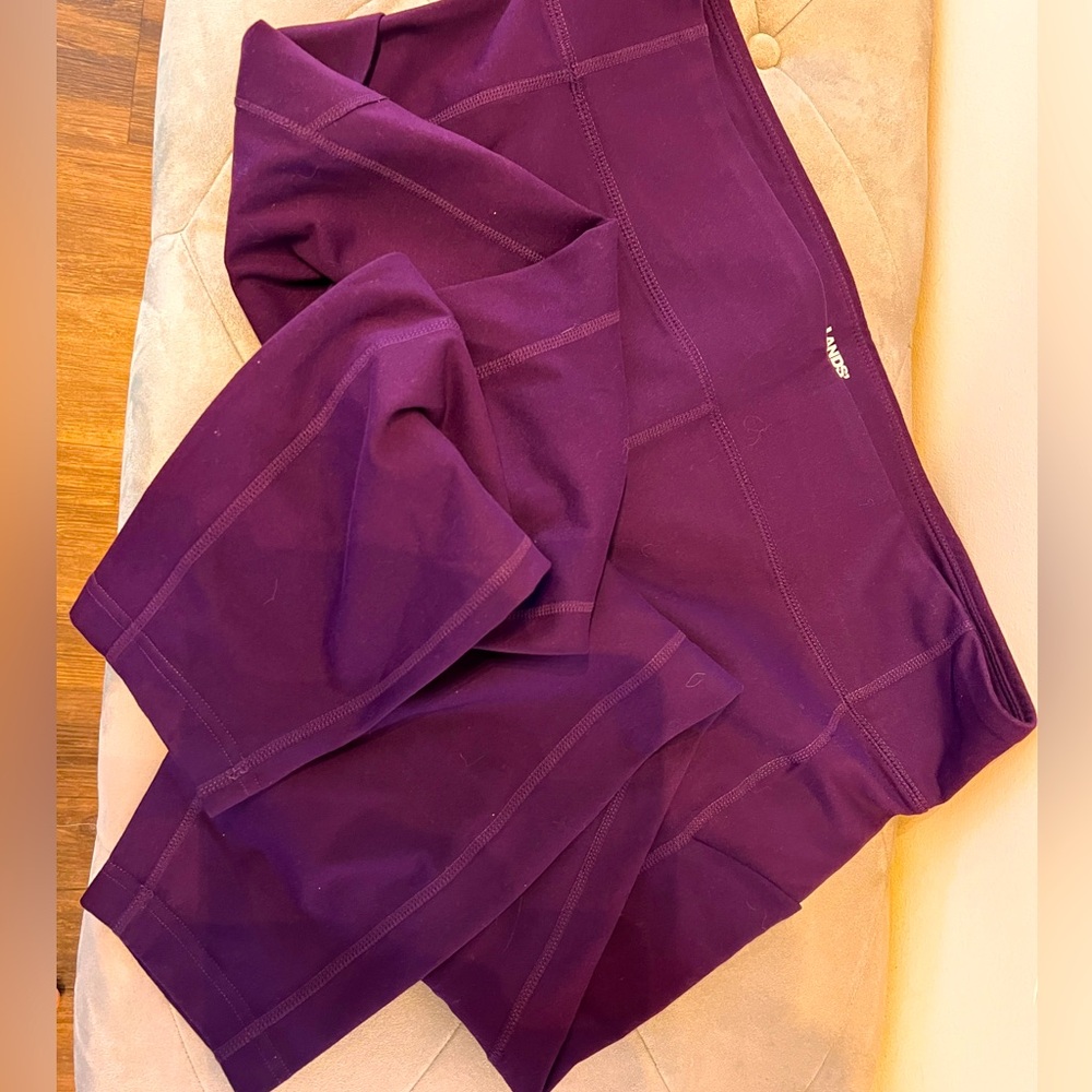 Lands End leggings purple 2x 7/8 length